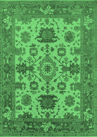 Oriental Emerald Green Industrial Rug, urb1410emgrn