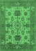 Oriental Emerald Green Industrial Rug, urb1410emgrn