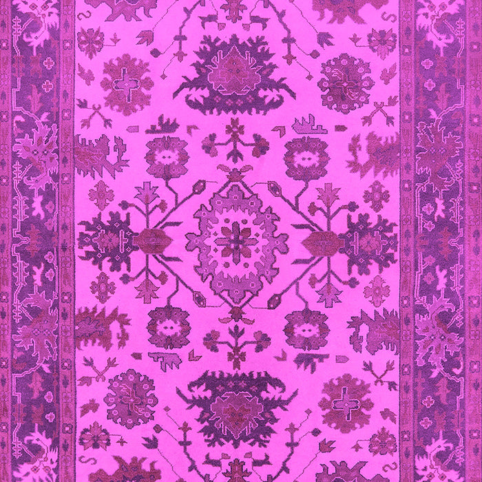 Machine Washable Oriental Pink Industrial Rug, wshurb1410pnk