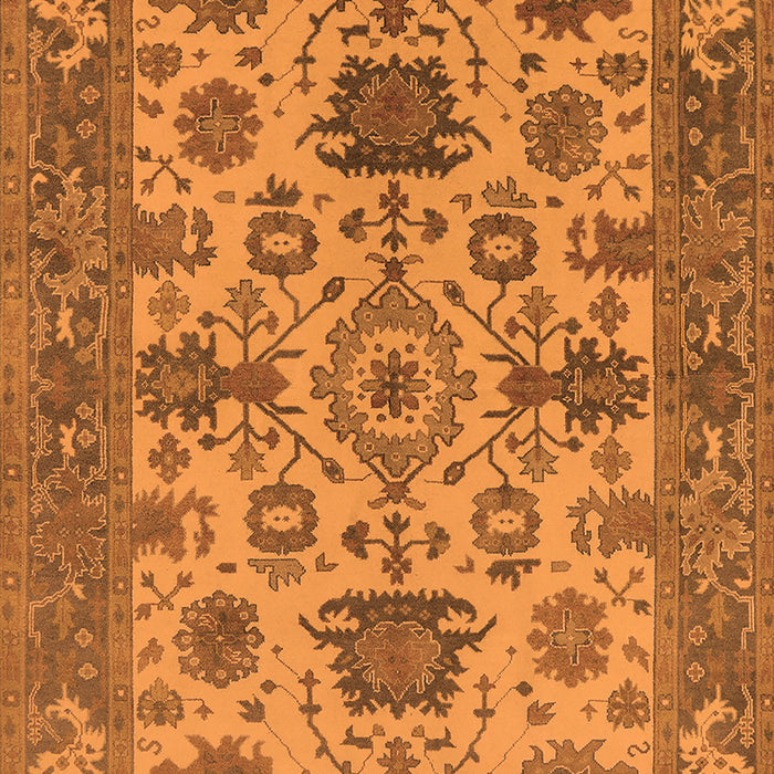 Machine Washable Oriental Orange Industrial Area Rugs, wshurb1410org