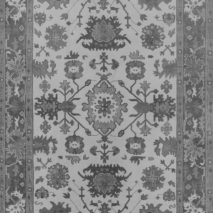 Machine Washable Oriental Gray Industrial Rug, wshurb1410gry