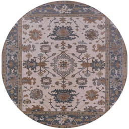 Round Machine Washable Industrial Modern Puce Purple Rug, wshurb1410