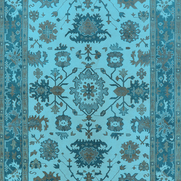 Oriental Light Blue Industrial Rug, urb1410lblu