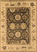 Machine Washable Oriental Brown Traditional Rug, wshurb1411brn