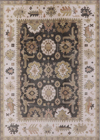 Machine Washable Industrial Modern Brown Rug, wshurb1411