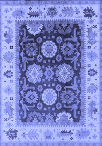 Oriental Blue Traditional Rug, urb1411blu