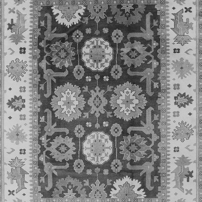 Machine Washable Oriental Gray Traditional Rug, wshurb1411gry