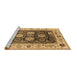 Sideview of Machine Washable Oriental Brown Traditional Rug, wshurb1411brn