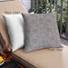 Front View of Mid-Century Modern Urban Square Dark Gray Throw Pillow, 18 inch by 18 inch, pwurb1412