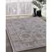 Machine Washable Industrial Modern Dark Gray Rug in a Family Room, wshurb1412