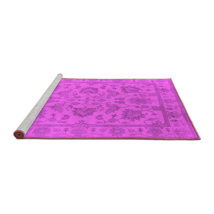 Sideview of Machine Washable Oriental Pink Industrial Rug, wshurb1412pnk