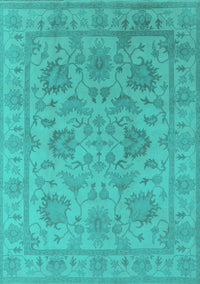 Oriental Turquoise Industrial Rug, urb1412turq