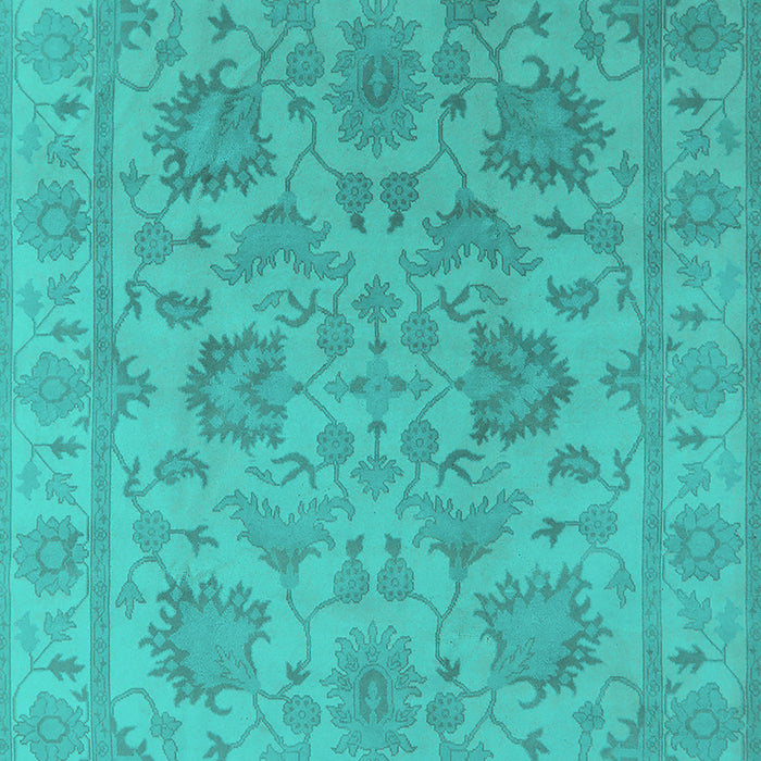 Oriental Turquoise Industrial Rug, urb1412turq