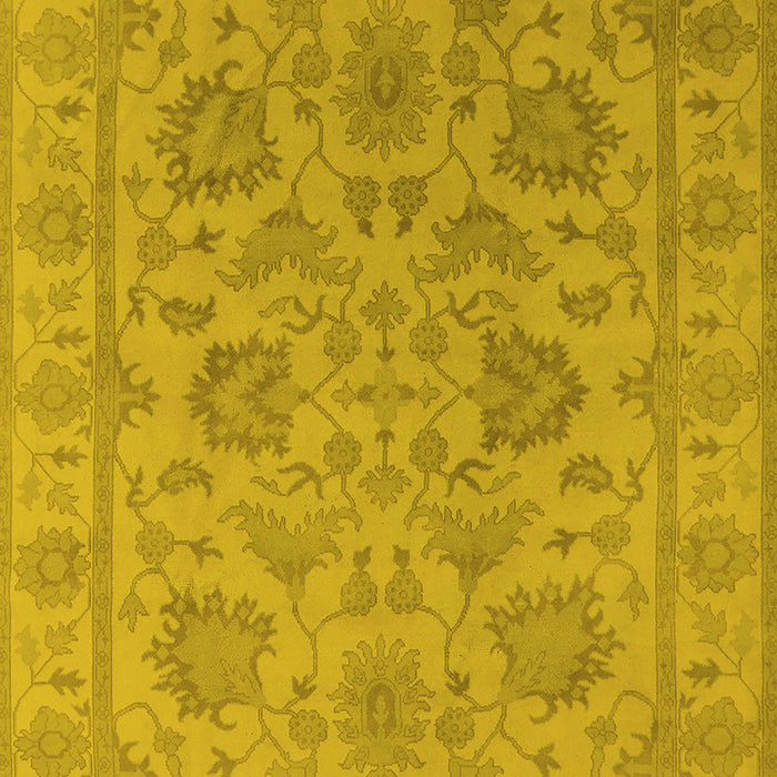 Oriental Yellow Industrial Rug, urb1412yw
