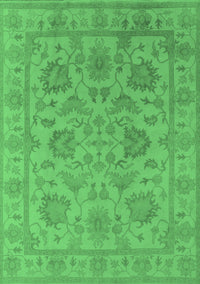 Oriental Emerald Green Industrial Rug, urb1412emgrn