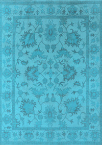 Oriental Light Blue Industrial Rug, urb1412lblu