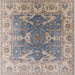 Square Machine Washable Industrial Modern Tan Brown Rug, wshurb1413