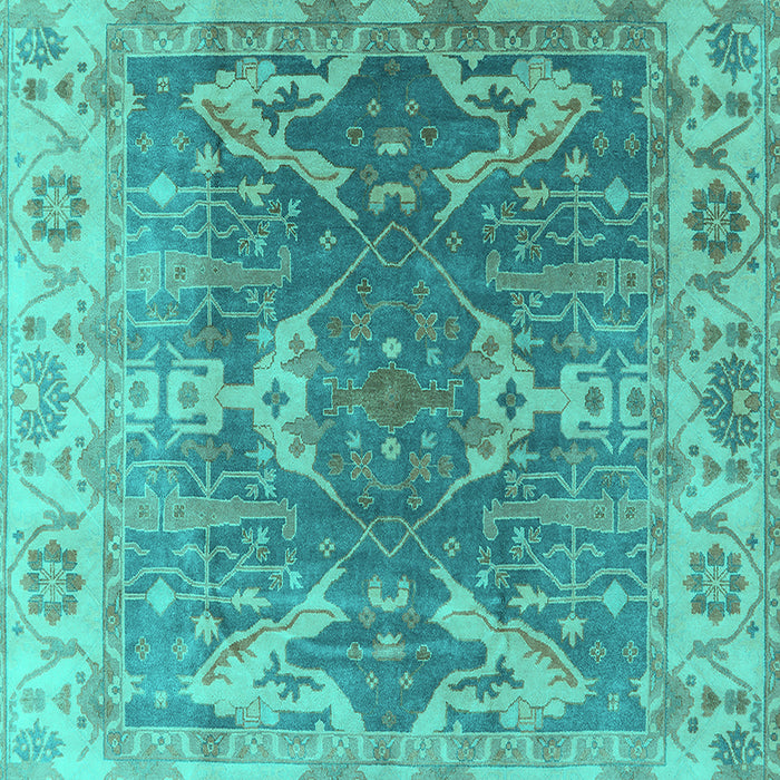 Oriental Turquoise Traditional Rug, urb1413turq