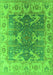 Oriental Green Traditional Rug, urb1413grn