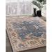 Machine Washable Industrial Modern Tan Brown Rug in a Family Room, wshurb1413