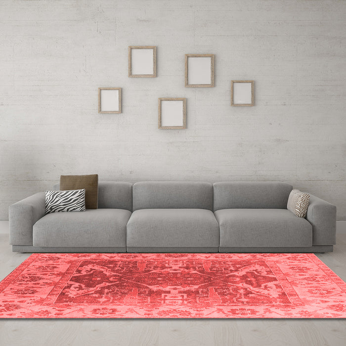 Traditional Red Washable Rugs