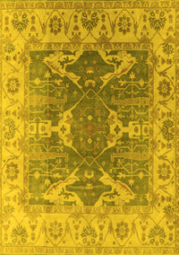 Oriental Yellow Traditional Rug, urb1413yw
