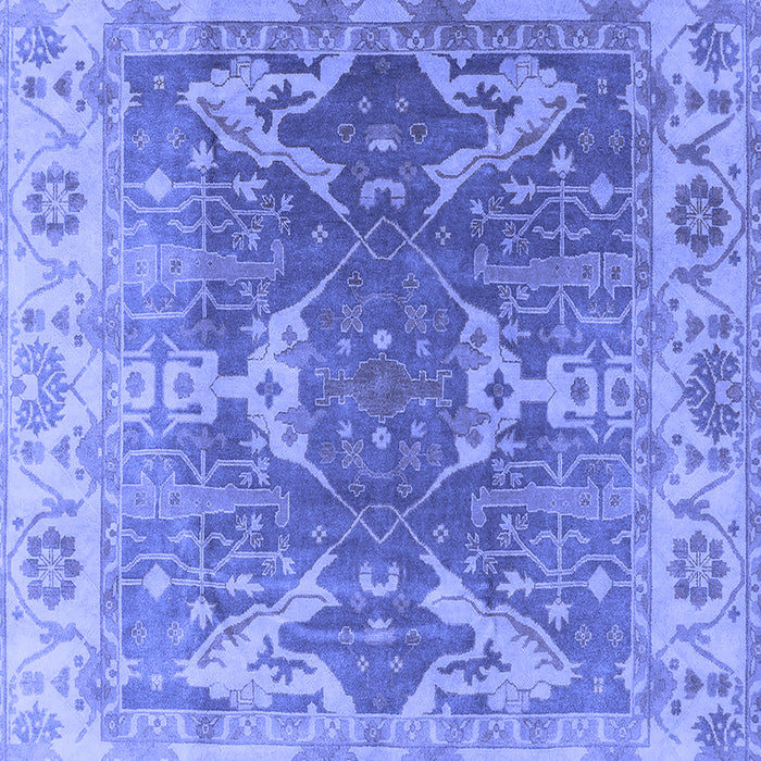 Machine Washable Oriental Blue Traditional Rug, wshurb1413blu