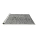 Sideview of Machine Washable Oriental Gray Traditional Rug, wshurb1414gry