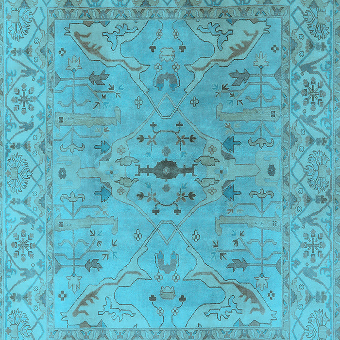 Oriental Light Blue Traditional Rug, urb1414lblu