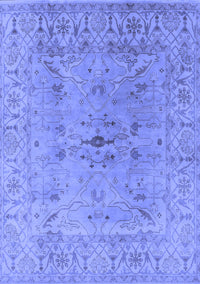 Oriental Blue Traditional Rug, urb1414blu