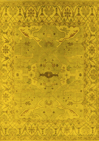 Oriental Yellow Traditional Rug, urb1415yw