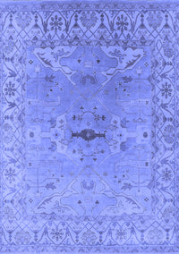 Oriental Blue Traditional Rug, urb1415blu