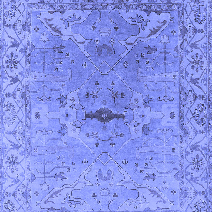 Machine Washable Oriental Blue Traditional Rug, wshurb1415blu