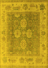 Oriental Yellow Traditional Rug, urb1416yw