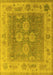 Oriental Yellow Traditional Rug, urb1416yw