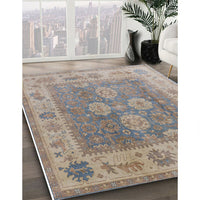 Mid-Century Modern Rose Purple Oriental Rug, urb1416