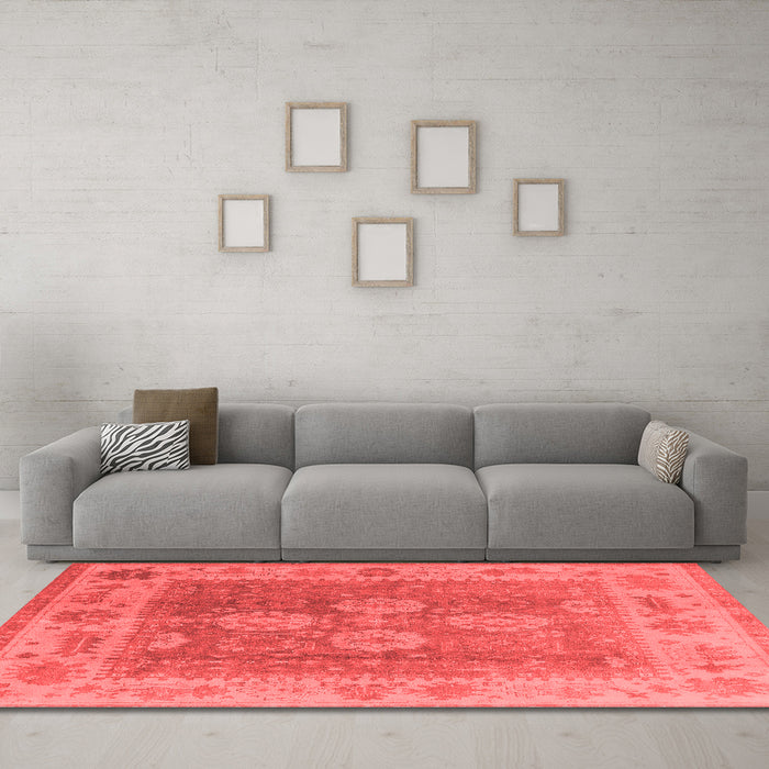 Traditional Red Washable Rugs
