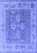 Oriental Blue Traditional Rug, urb1416blu