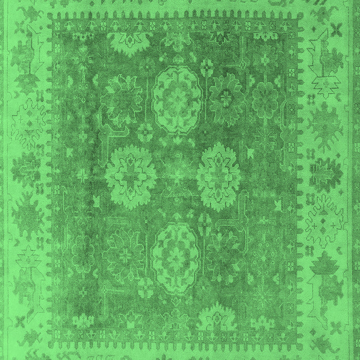 Oriental Emerald Green Traditional Rug, urb1416emgrn