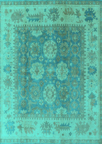 Oriental Turquoise Traditional Rug, urb1416turq