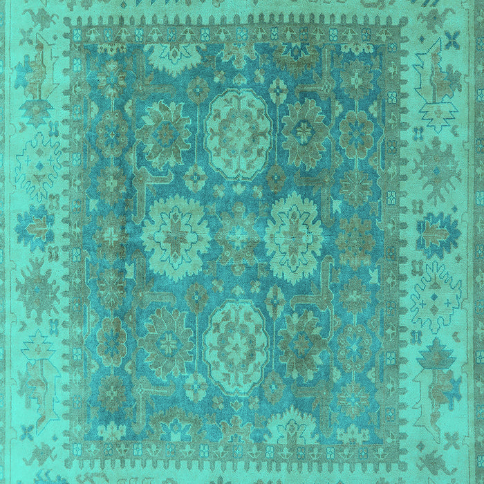 Oriental Turquoise Traditional Rug, urb1416turq