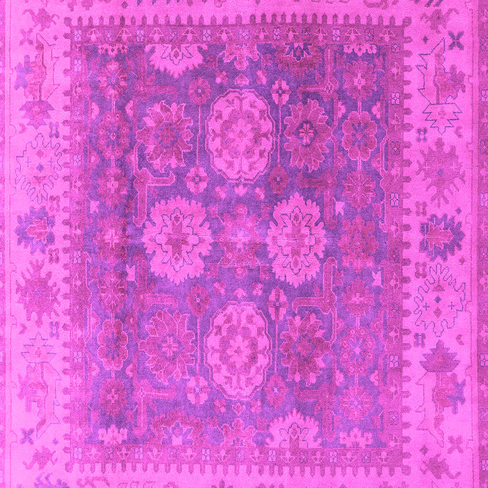 Machine Washable Oriental Pink Traditional Rug, wshurb1416pnk