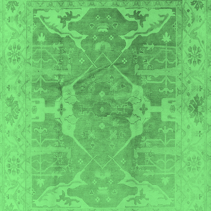 Oriental Emerald Green Traditional Rug, urb1417emgrn