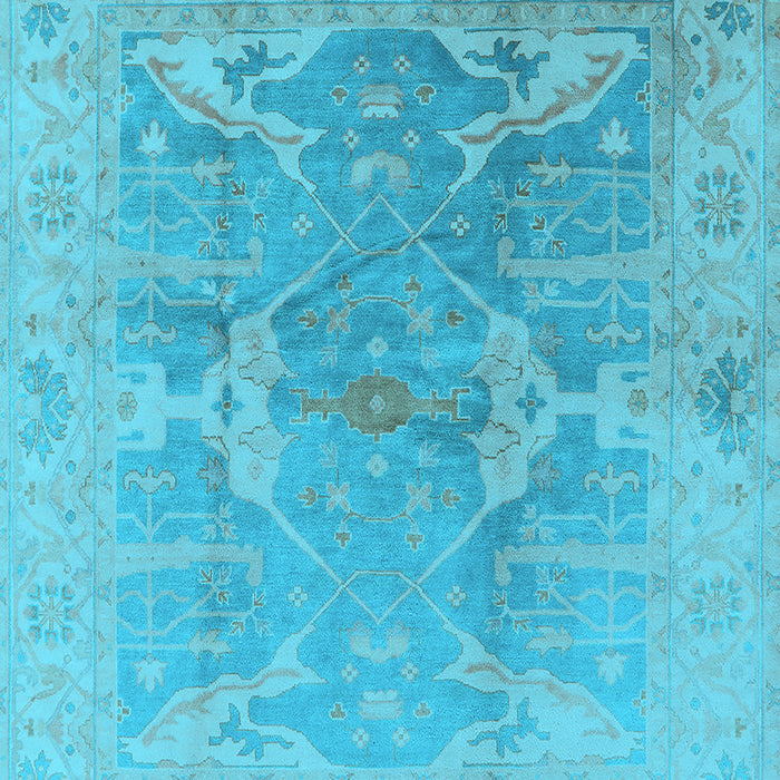 Oriental Light Blue Traditional Rug, urb1417lblu