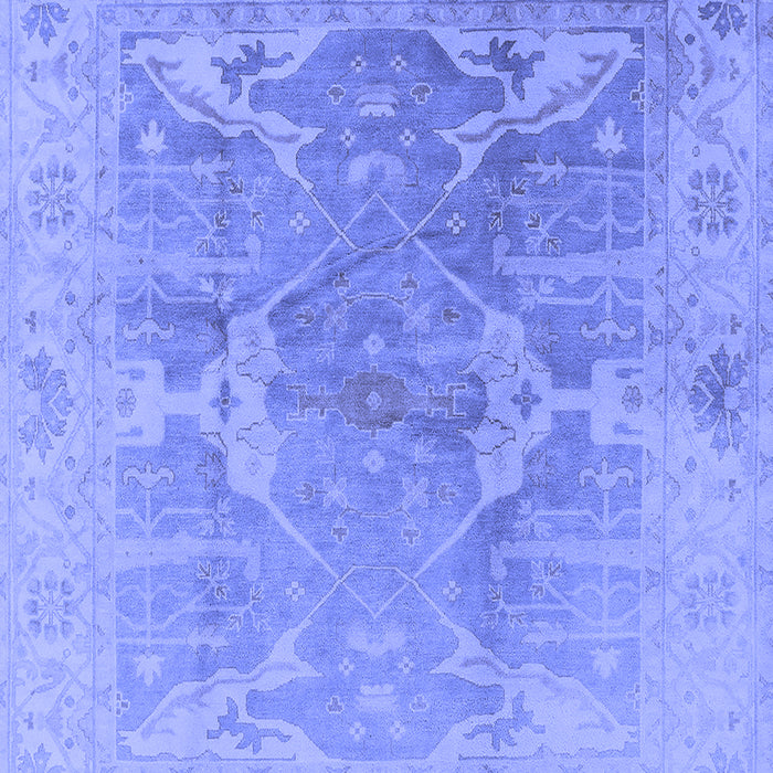 Machine Washable Oriental Blue Traditional Rug, wshurb1417blu