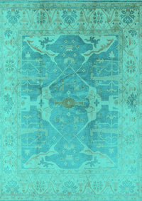 Oriental Turquoise Traditional Rug, urb1417turq