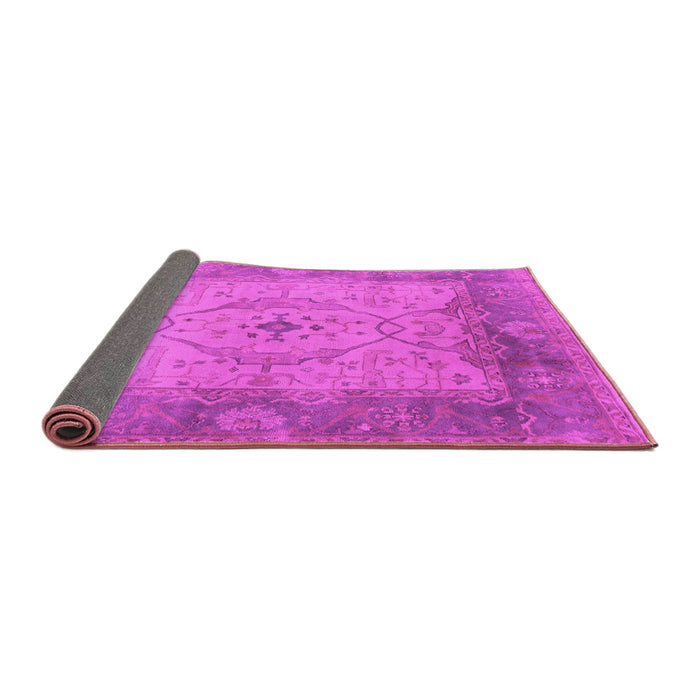Sideview of Oriental Pink Traditional Rug, urb1418pnk