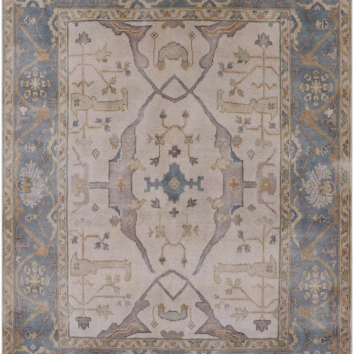 Mid-Century Modern Rosy Brown Pink Oriental Rug, urb1418