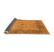 Sideview of Oriental Orange Traditional Rug, urb1418org