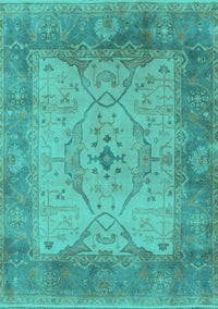 Oriental Turquoise Traditional Rug, urb1418turq